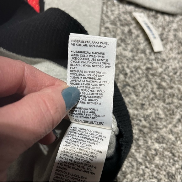 NWT Disney Essentials Spotted Zebra Nightmare Sally Cotton Sweater Girl SZ L 10 - Picture 9 of 11